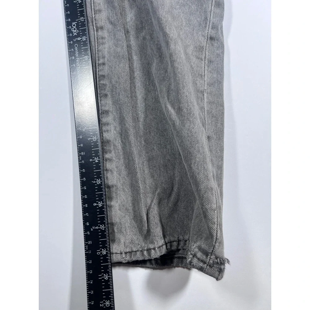 Levi's 501 Original Fit Jeans Mens 34x30 Gray Straight Leg Button Fly Denim